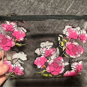 NWT VS rose clear travel bag